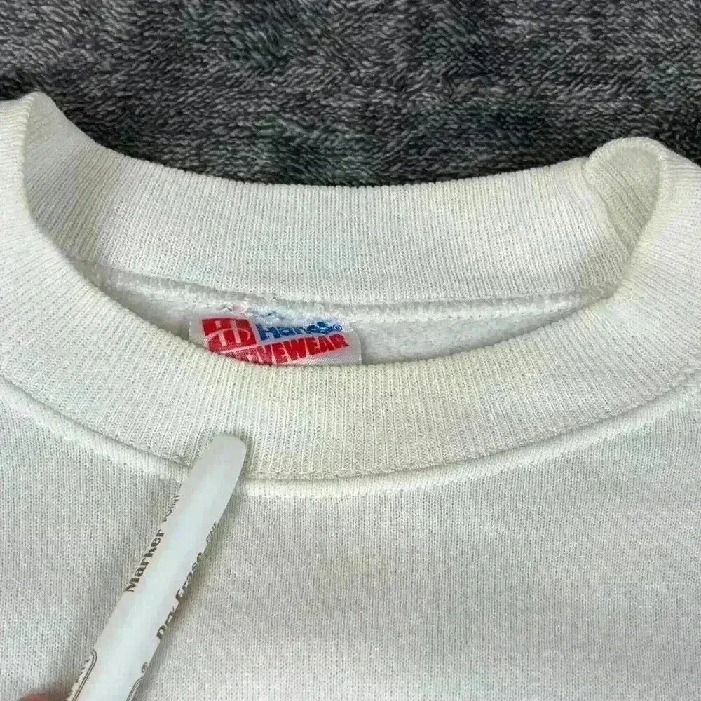 Vtg Hanes Activewear '36 Ford Sweatshirt Made In USA Size L/XL White Pullover